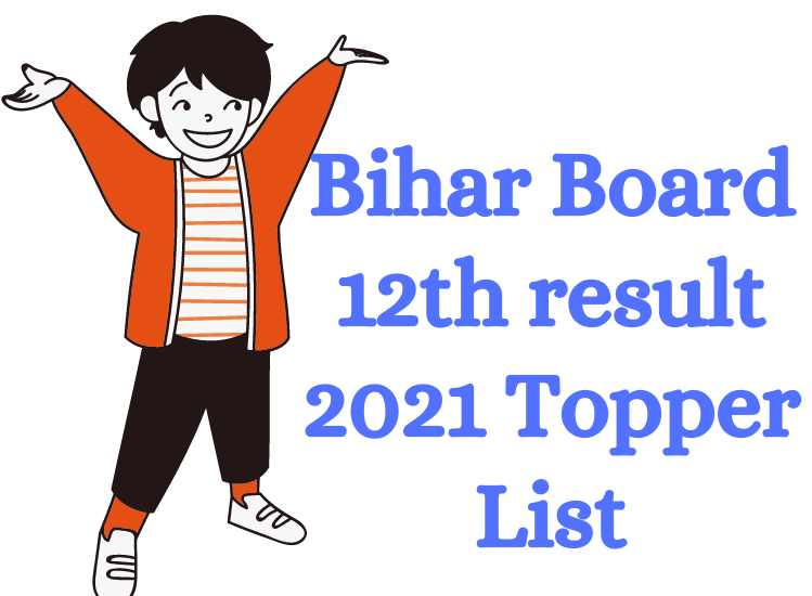 Bihar Board 12th result 2021 Topper List