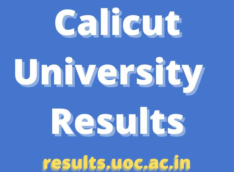 Calicut University Results