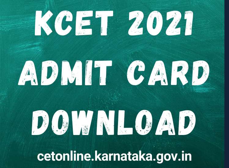 KCET 2021 Admit Card Downloa