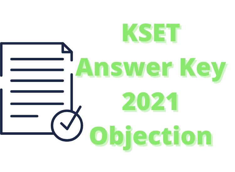 KSET Answer Key 2021 Objection