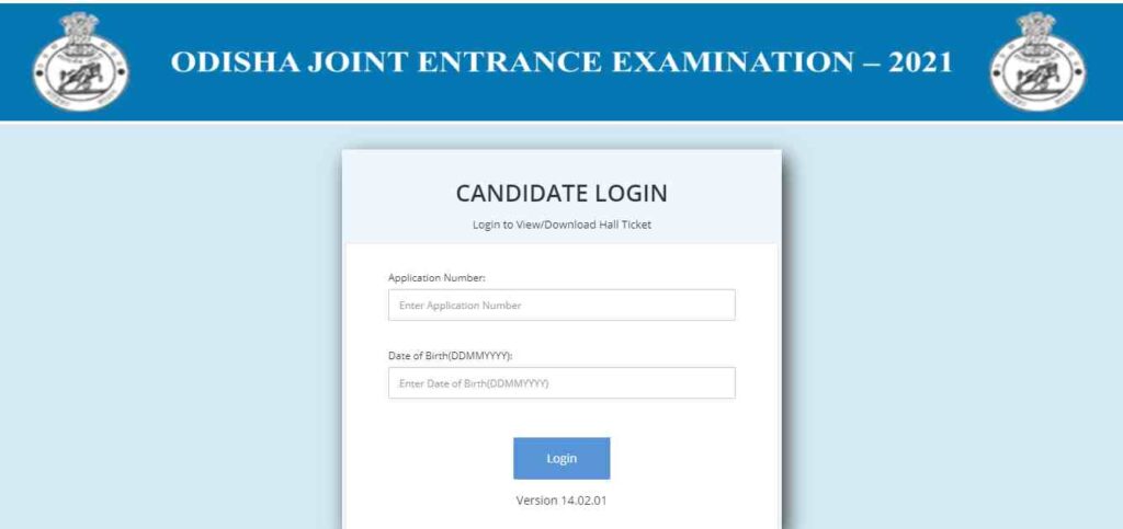 OJEE 2021 admit card OUT