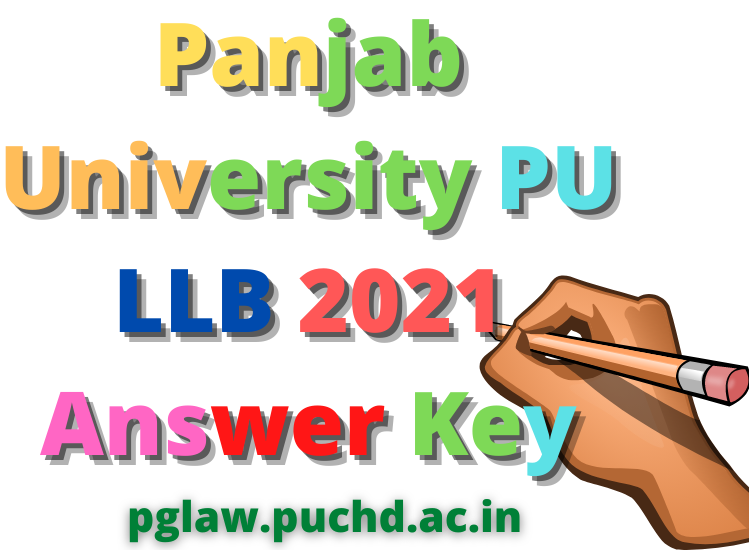 Panjab University PU LLB 2021 Answer Key