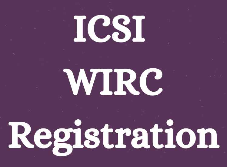 ICSI WIRC Registration