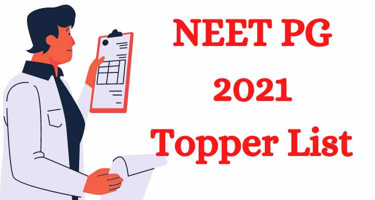 NEET PG 2021 Topper List