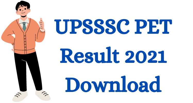 UPSSSC PET Result 2021 Download