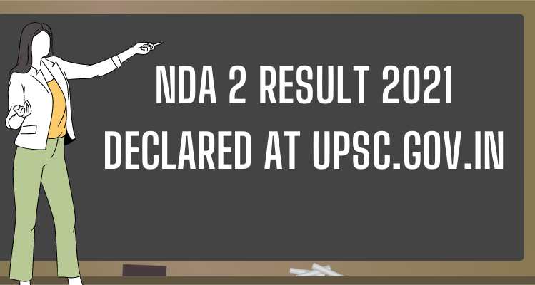 NDA 2 Result 2021 declared at upsc