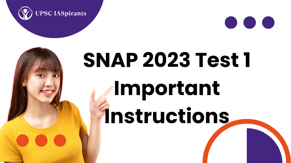 SNAP 2023 Test 1 tomorrow