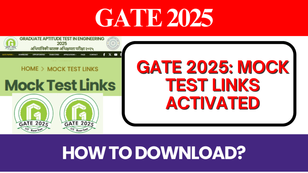 GATE 2025 Mock test link