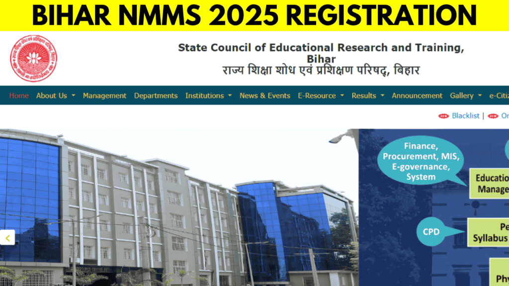 Bihar NMMS 2025 Registration