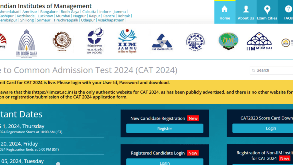 CAT 2024 Mock Test Link