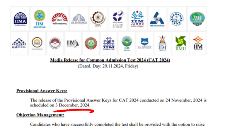 IIM CAT 2024 Answer Key