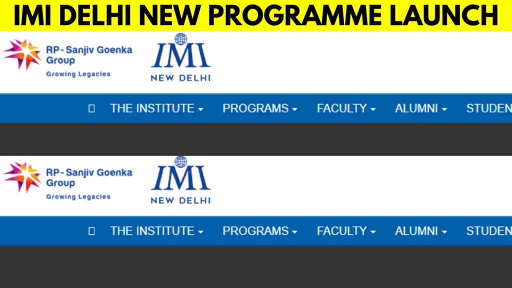 IMI Delhi Sustainability Programme