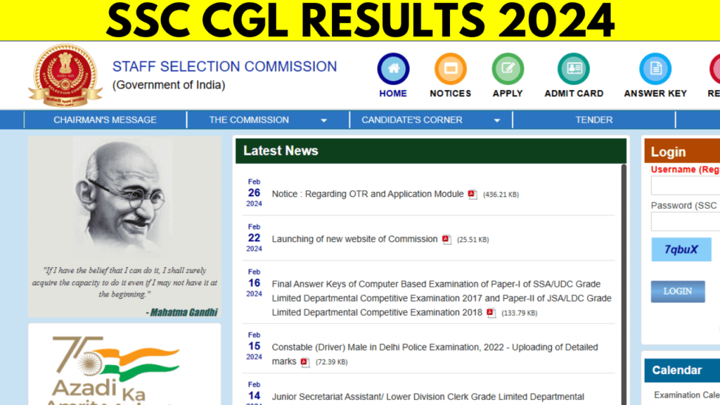 SSC CGL Results 2024 