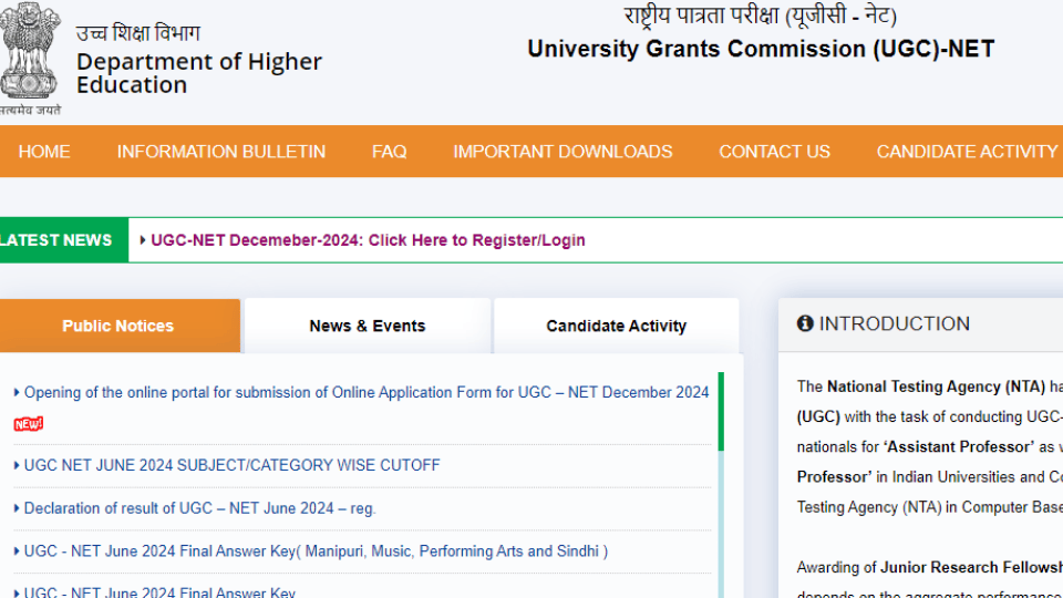 UGC NET December 2024