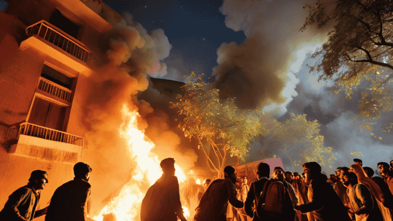 Fires Break Out at JNU Hostel