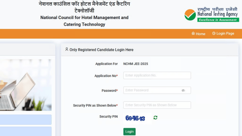 NCHM JEE 2025 Registration