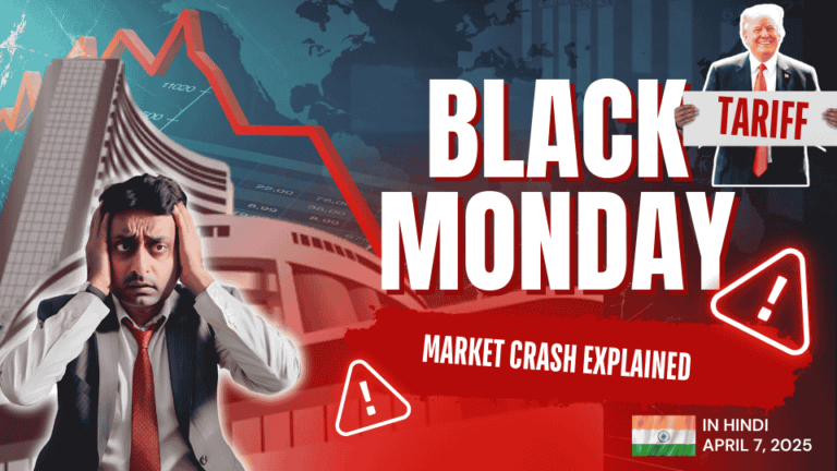 hart showing NIFTY and SENSEX drop on April 7, 2025.