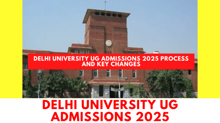 Students checking Delhi University Admissions 2025 guidelines and CSAS portal for CUET-based UG seat allocation.