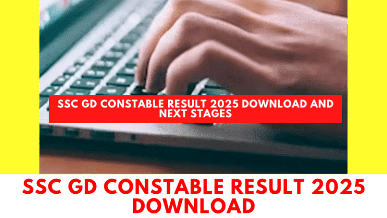 Candidates checking SSC GD Constable Result 2025 PDF and preparing for PET PST and medical tests