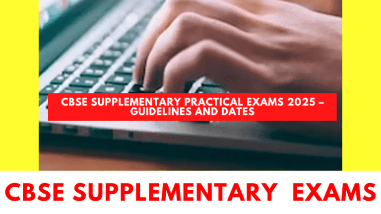 Students appearing for CBSE Class 10 and 12 supplementary practical exams between July 10–15, 2025