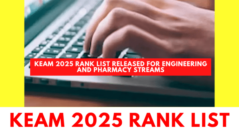 Students checking KEAM 2025 rank list on official portal cee.kerala.gov.in for engineering and pharmacy admissions