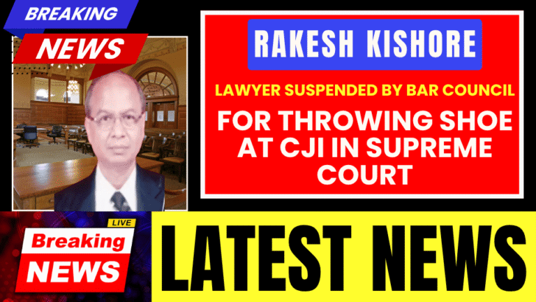 71-year-old lawyer Rakesh Kishore attempting to throw shoe at CJI B.R. Gavai in Supreme Court hearing on religious idol case
