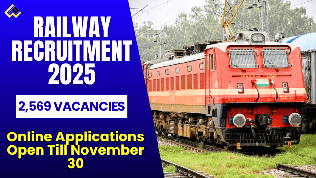 Railway Recruitment 2025: 2569 JE DMS CMA posts November 30 apply rrbapply.gov.in via press-wire.org.