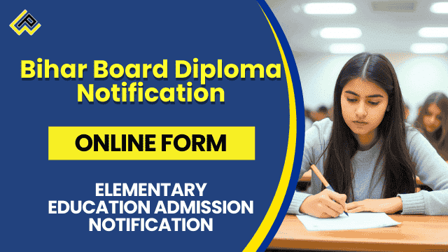 Infographic on Bihar D.El.Ed Admission 2026-28 BSEB notification December 1 registration 50% Class 12 Rs 5000/2500 fees 18-35 age reservations 16% SC and five-step secondary.biharboardonline.com for teacher aspirants.