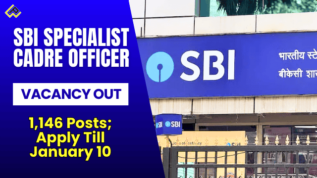 Infographic on SBI SCO Recruitment 2025-26 with 1146 posts VP Wealth 582 AVP 237 CRE 327 December 2-January 10 contractual interview merit and five-step apply sbi.bank.in for professionals.