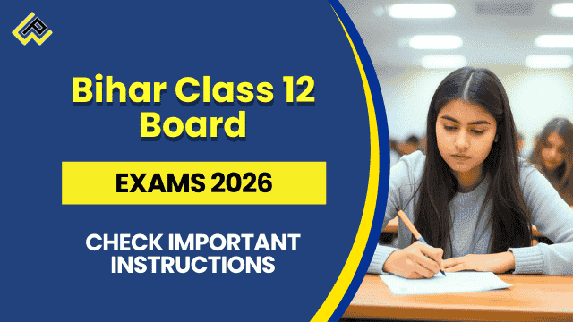 Students queuing outside an examination centre in Bihar with exam invigilators and security visible