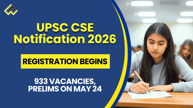 A candidate viewing the UPSC online application portal on a laptop to apply for Civil Services and IFS 2026